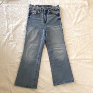 H&M Size 27, Slight Crop and Flare Denim Jeans
